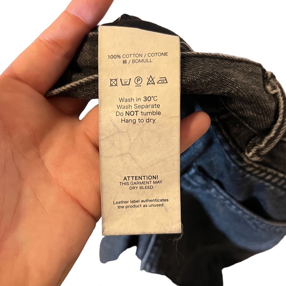 Our Legacy Men’s First Cut Washed Black Button Fly Jeans - Picture 7 of 9